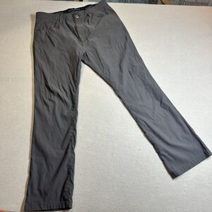 Eddie Bauer Pants Mens 38x30 Gray Nylon Blend Stretch Lightweight Casual Outdoor